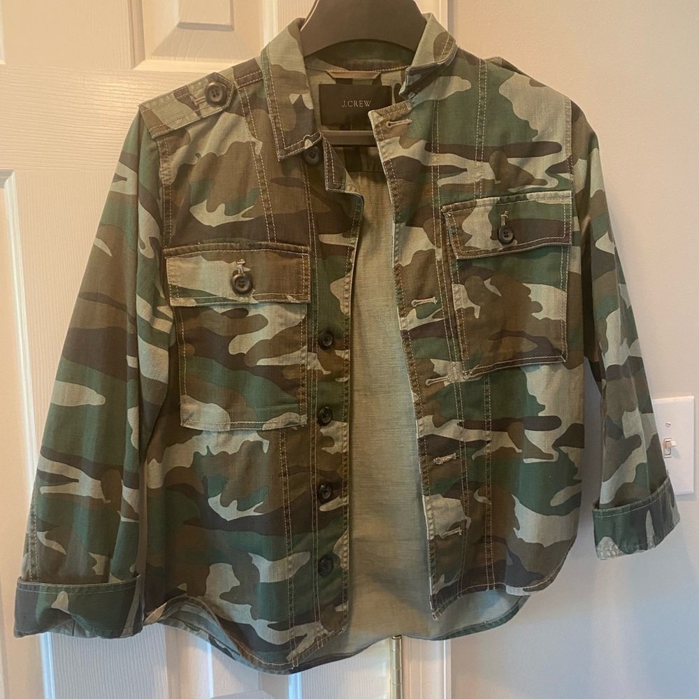 Jcrew Camo Light weight jacket